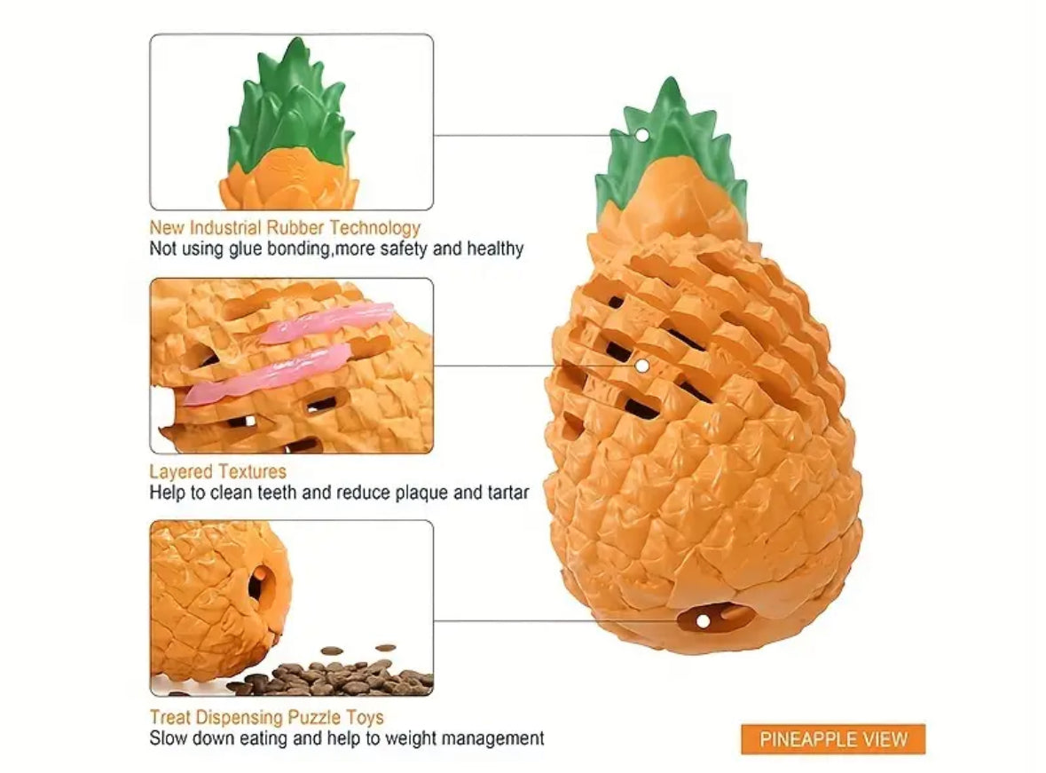 Pineapple Puppy/Dog Chew Toy - Perfect for Aggressive Chewers & Large Breeds!