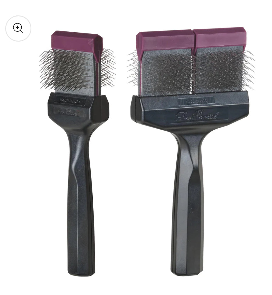 Les Poochs Brush - 2 sizes - #1 Recommended Doodle Brush! Rolls Royce of Brushes!