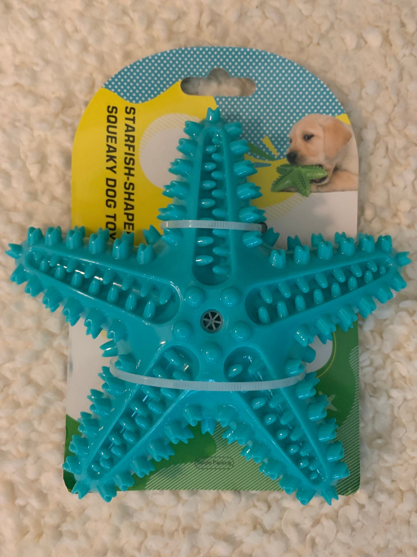 Blue Starfish - Dog / Puppy Chew Toy - Tough, Durable, Squeaky, Interactive Toy!