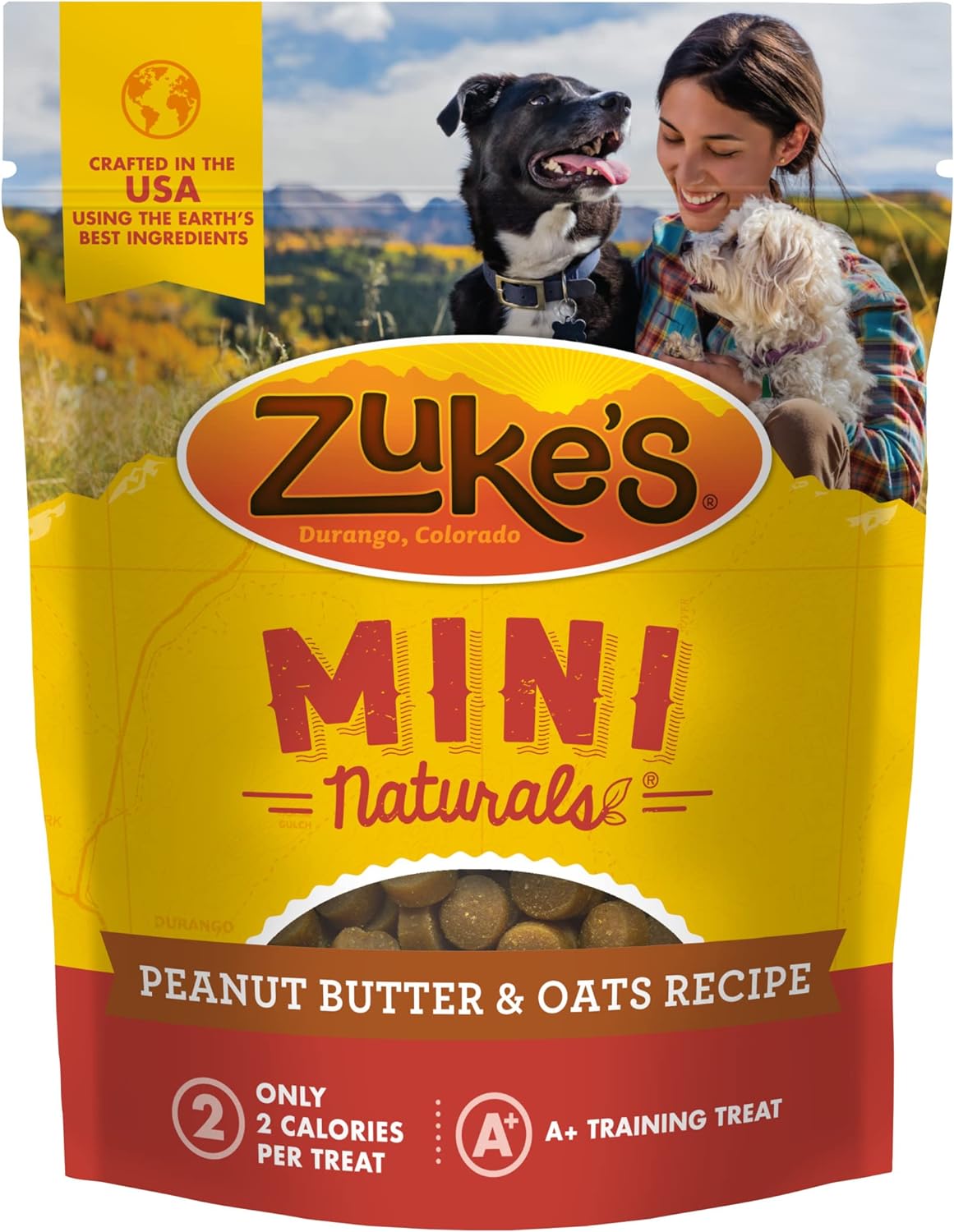 Zuke's Mini Naturals - Soft Peanut Butter & Oats - Dog Treats - #1 Recommended for training puppies!