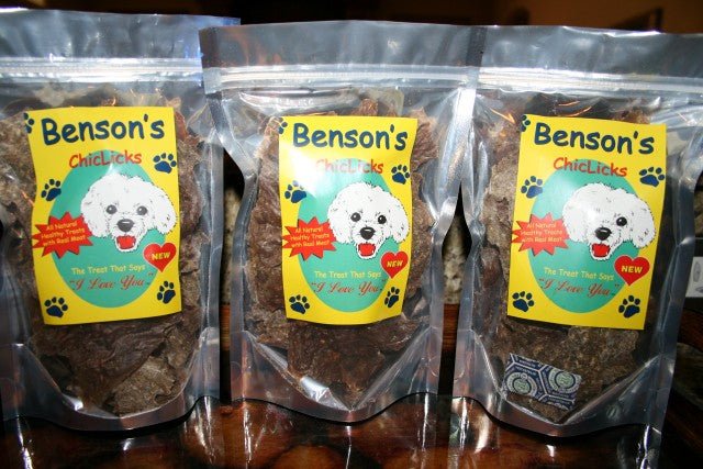 ChickLicks made by Benson's Canine Cookies (2.6oz) - CHOMP DOG BOUTIQUE