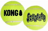 Dog Kong Air Squeaker - Large Tennis Ball - Heavy Duty! - CHOMP DOG BOUTIQUE