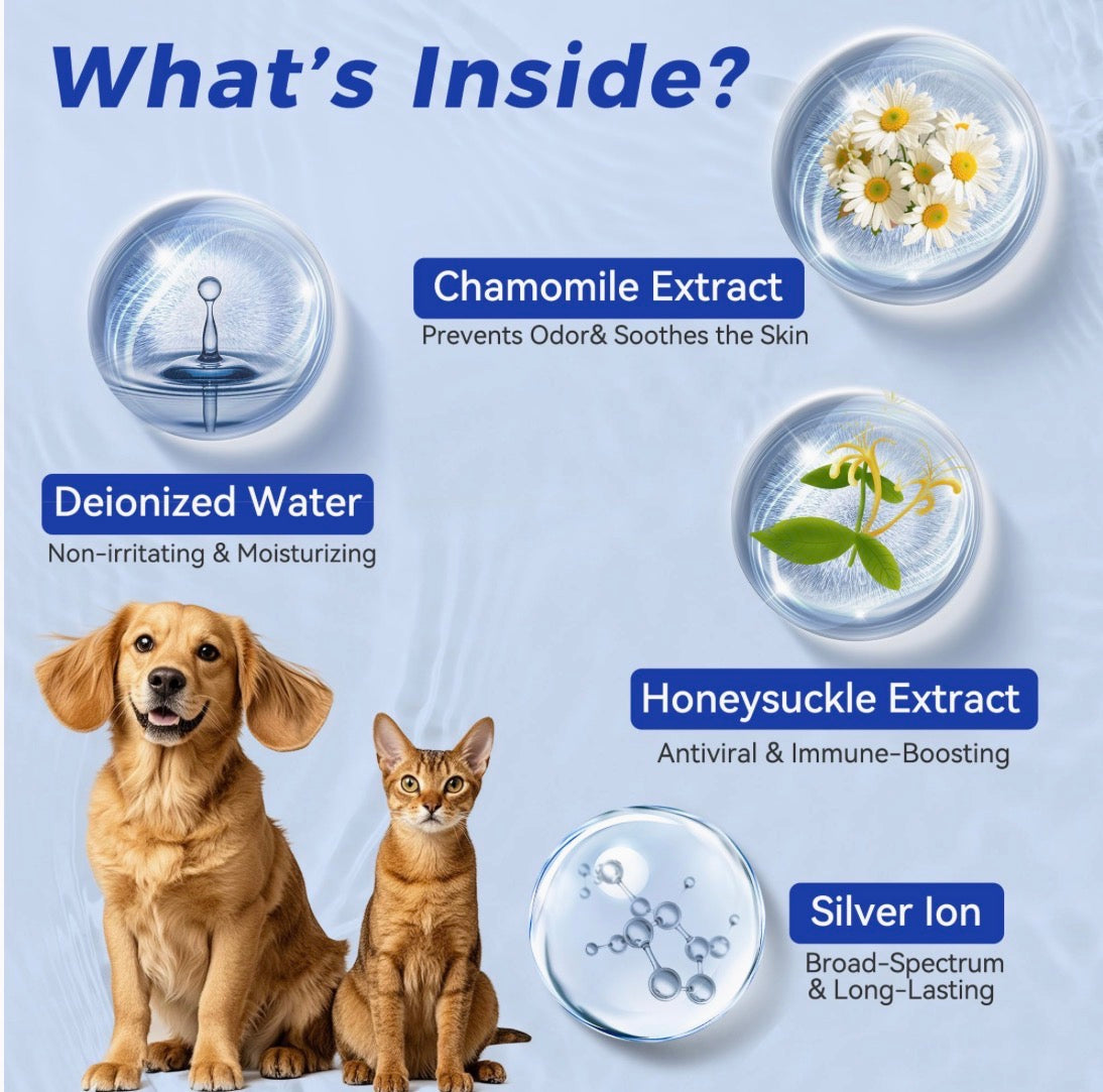 WELLIX PET EAR FINGER WIPES for Dogs and Cats!! Recommended by Moss Creek’s Groomer!!
