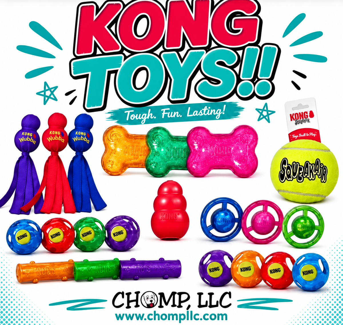 KONG - CLASSIC ORIGINAL WOBBLER RUBBER - LARGE!!! Slow Feeder!!