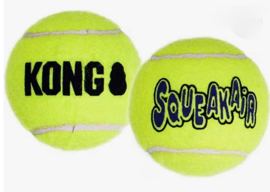 Kong Air Squeaker - Large Tennis Ball - Heavy Duty! Great for Puppies or Adult Dogs!
