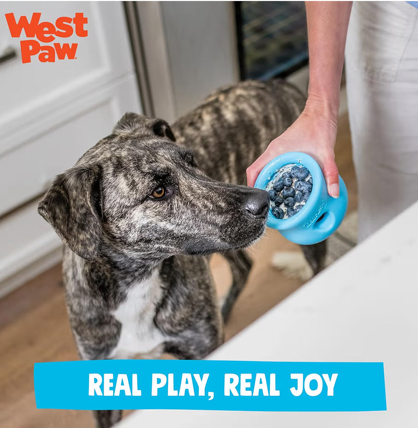 WEST PAW TOPPL!! Size Large, Great for Slow Feeding or Stuff N’ Freeze for a Busy Toy!!