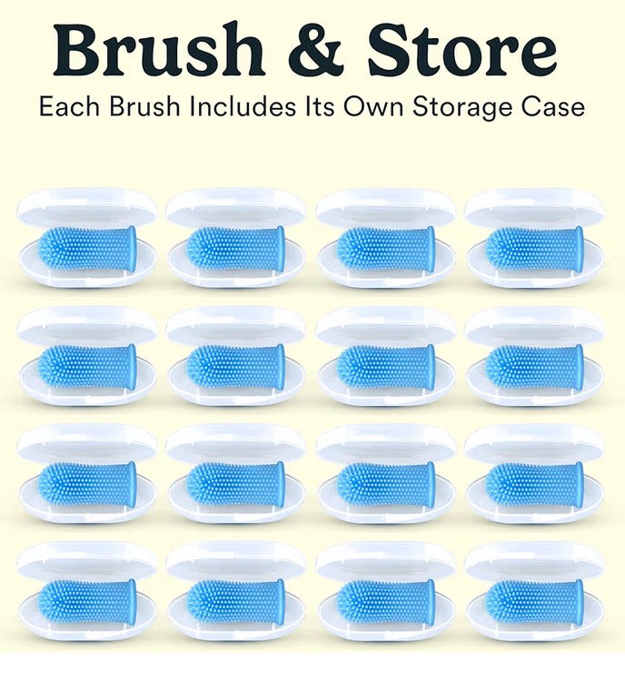 JASPER 360 DEGREES Dog and Cat Fingertip Toothbrush!! Recommended by Moss Creek’s Groomer!!