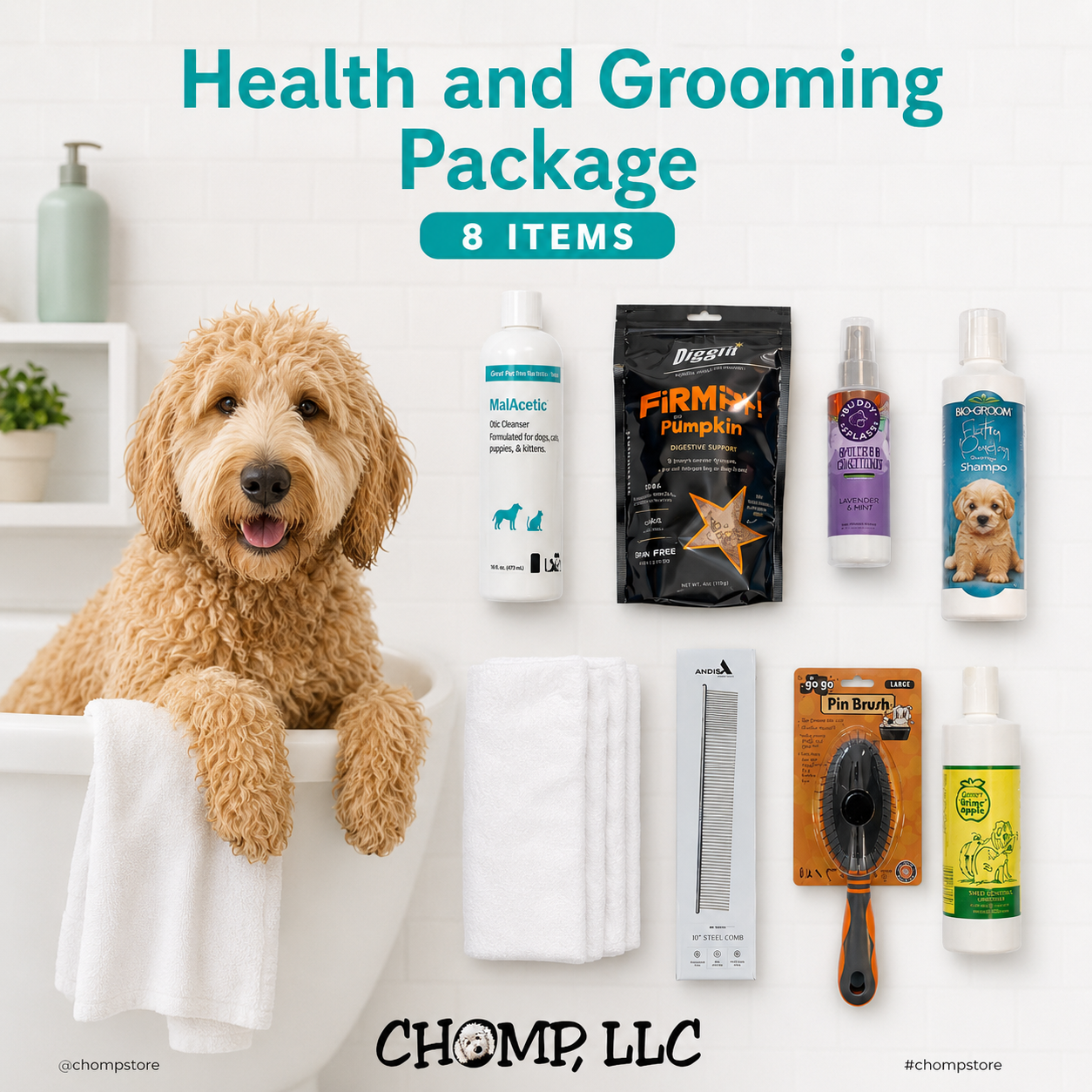 CHOMP’S Health & Grooming Package!