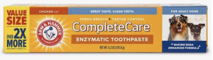 ARM & HAMMER Complete Care Dog Toothpaste!! Recommended by Moss Creek’s Groomer!!