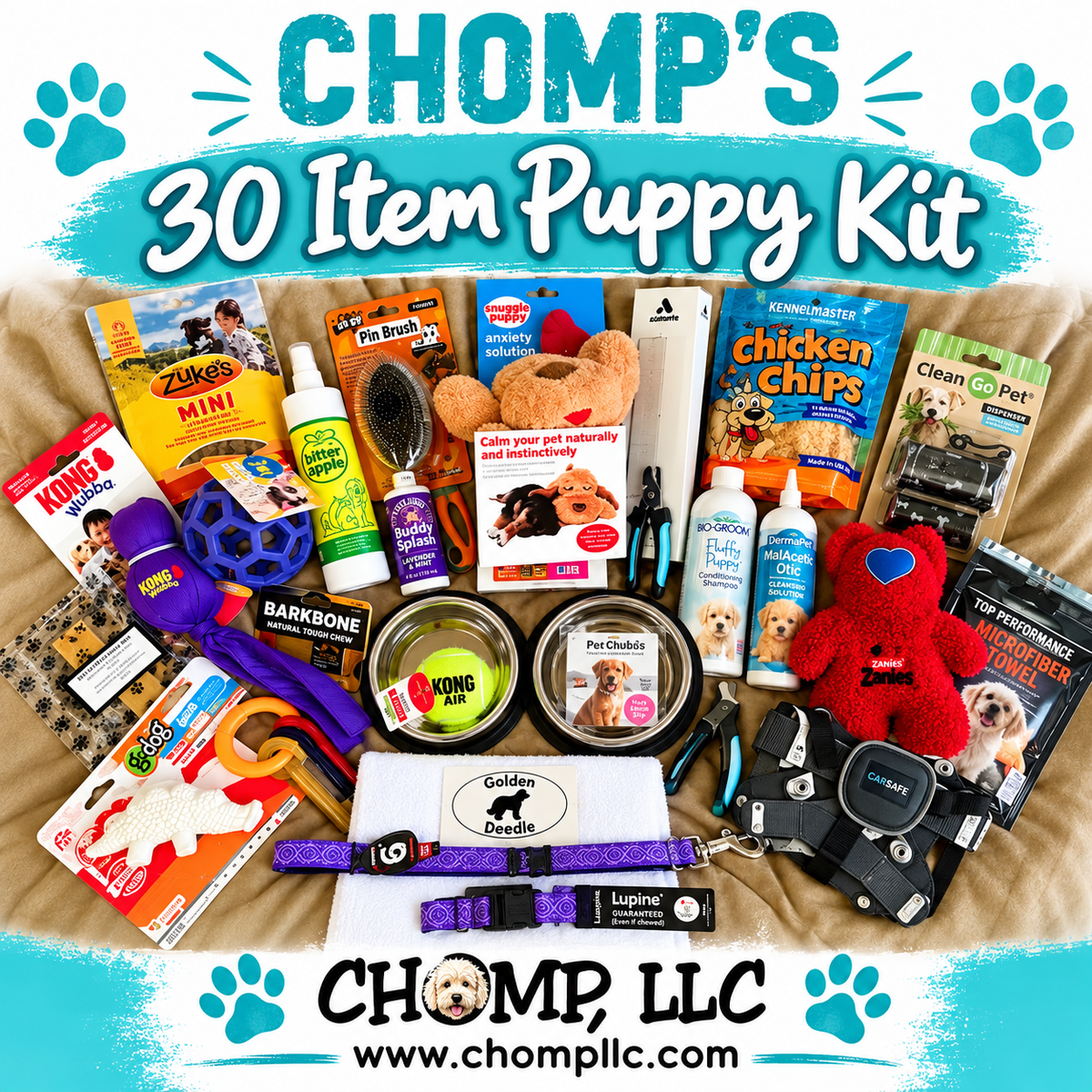CHOMP’S Large Puppy Kit - 30 Items!