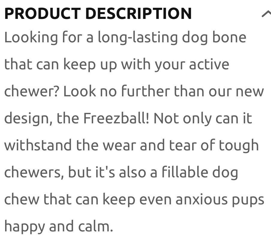 FREEZBONE LARGE!! Fill, Freeze, and Enjoy!! Long Lasting for All Ages!!
