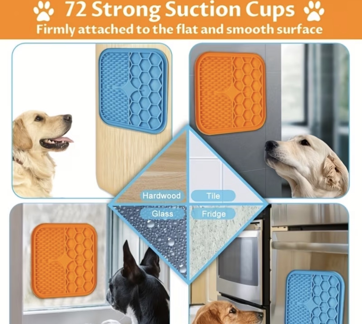 LICK MATS - BUNDLE OF 3 MATS, SPREADER, AND BRUSH!! Dishwasher Safe, Slow Feeder