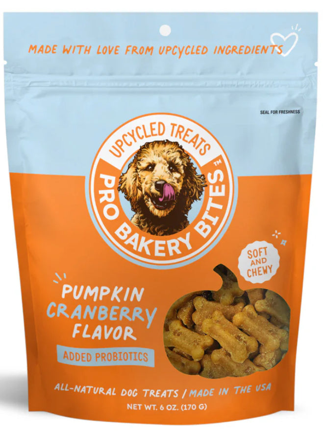 NEW ITEM! SOFT, TINY PUMPKIN & CRANBERRY PROBIOTIC TRAINING TREATS! ADULTS OR PUPPIES! 6 OZ.