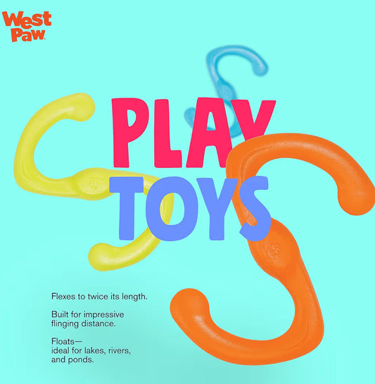 WEST PAW BUMI!! Stretching 8” Great for Fetch or Tug for 2 Dogs 🐾 Size Large!!