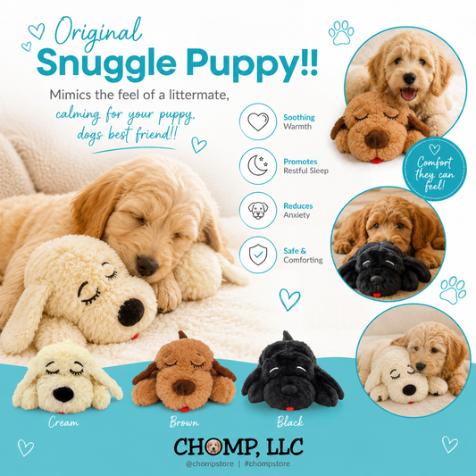 Golden Snuggle Puppy with Heartbeat