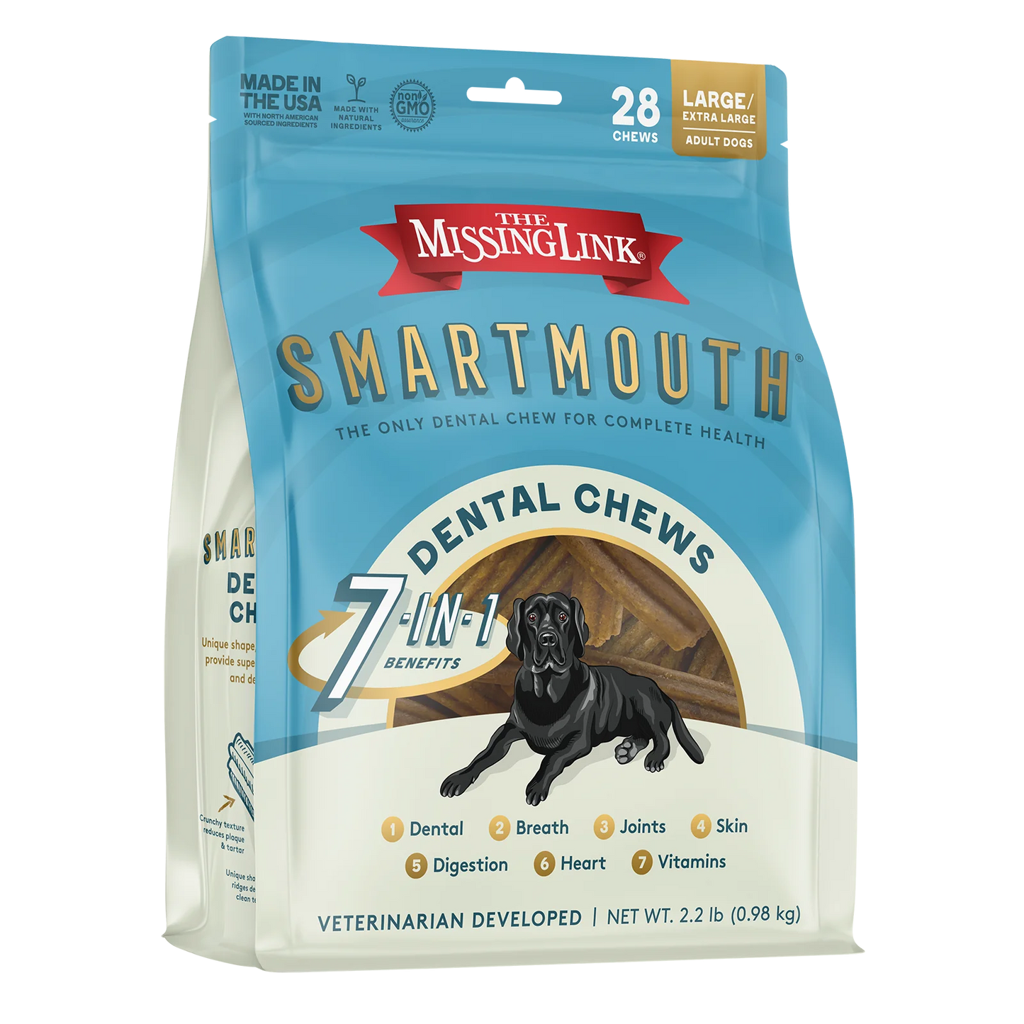 Smartmouth Dental Chews for DOGS!! 28 CT - XLARGE!!!