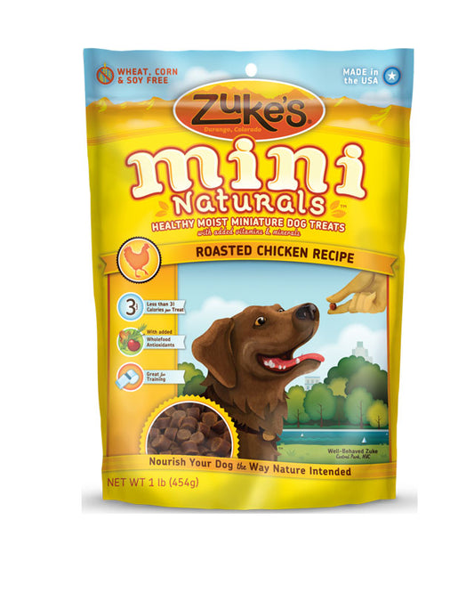 Zuke's Mini Naturals - Soft Chicken - Training Treats - #1 Recommended for puppies!