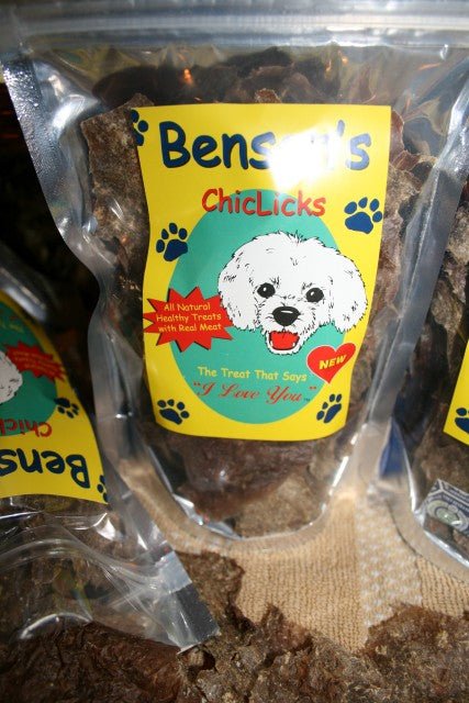 ChickLicks made by Benson's Canine Cookies (2.6oz) - CHOMP DOG BOUTIQUE